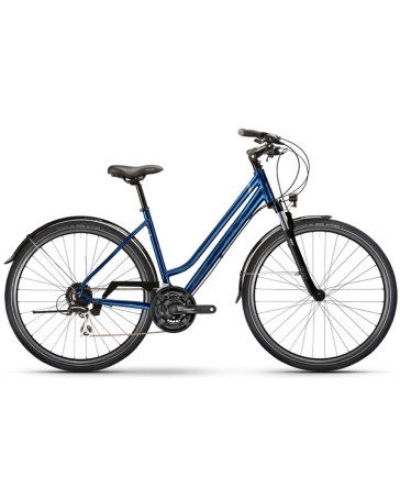 Vélo trekking Femme TREKKING 1.0 LOW Bleu